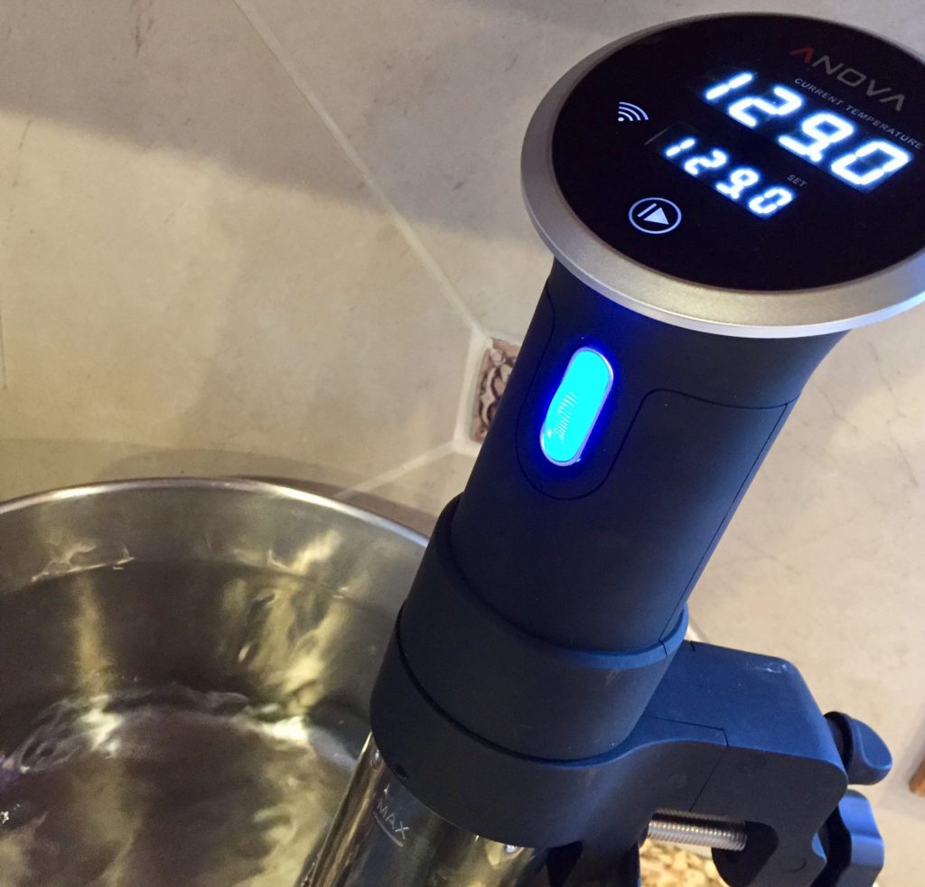 Warm left-over London Broil in a sous vide