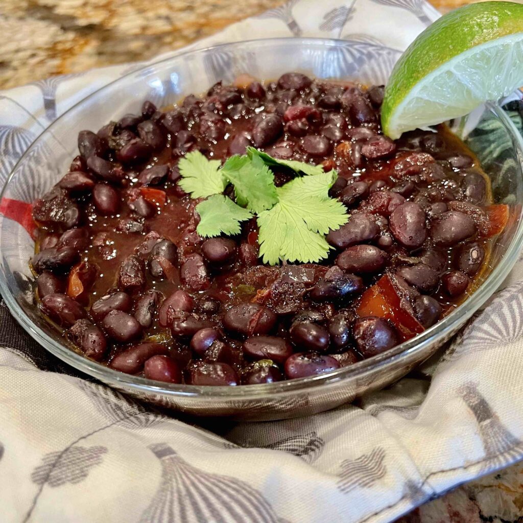 Black Beans and Rice to accompany the BEST LONDON BROIL with Chimicurri