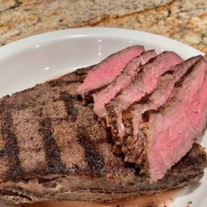 Tender, flavorful and delicious London Broil cooked with a sous vide circulator