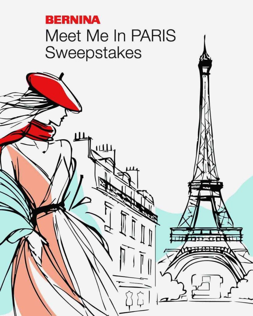 BERNINA Meet me in PARIS Sweepstakes WINNER