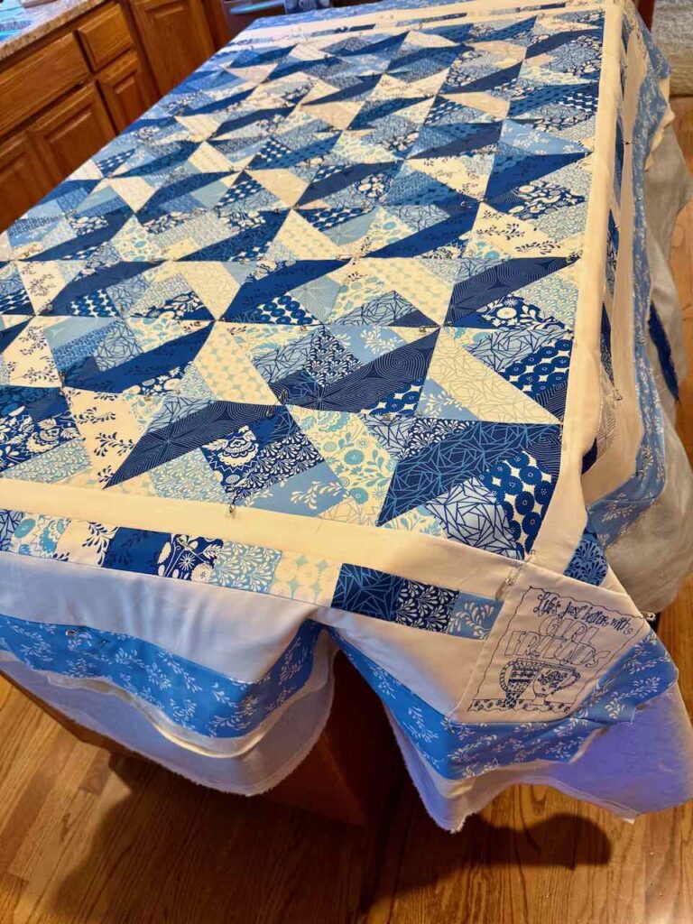 A birthday quilt specially made for a friend